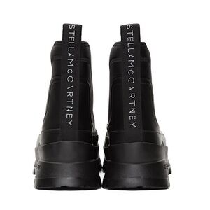 Stella McCartney Vibram Black Ankle Boots with Chunky Sole